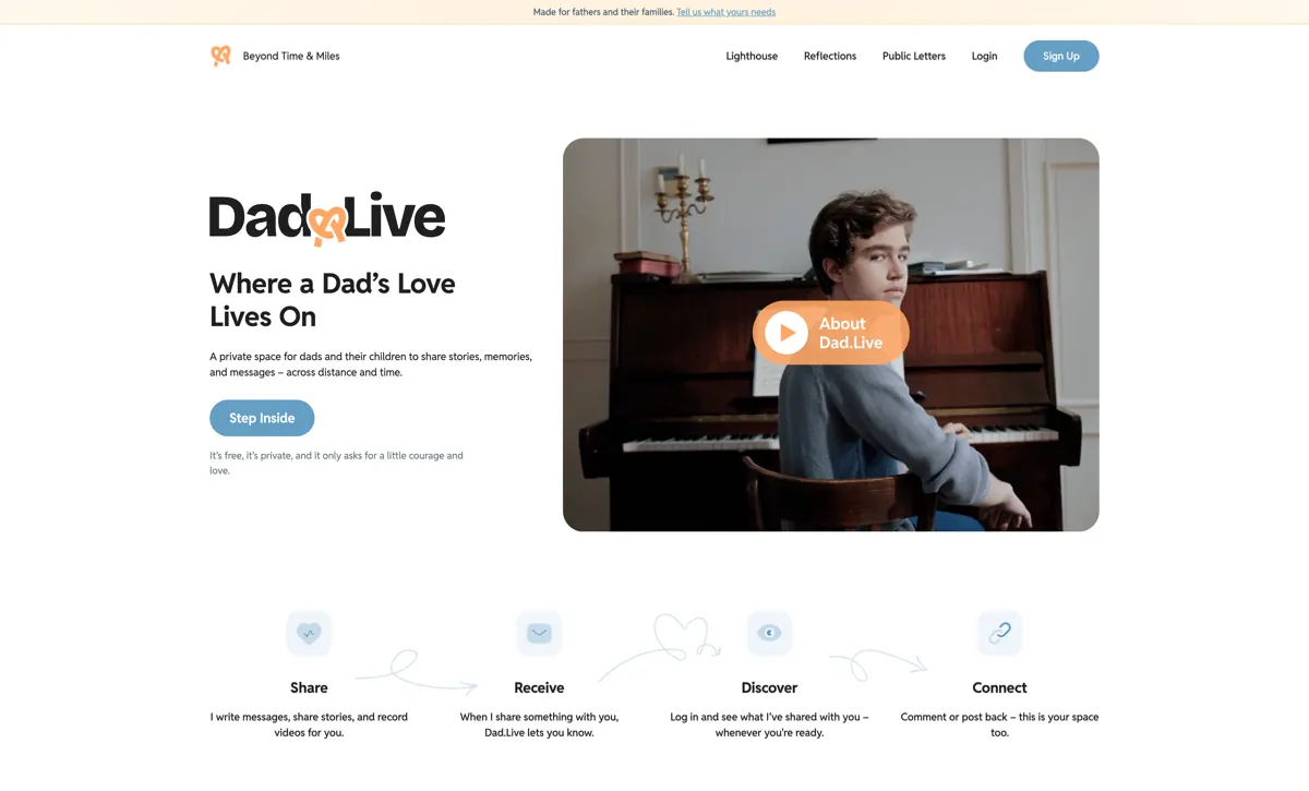 Dad.Live: Building a Family Legacy Platform From Scratch