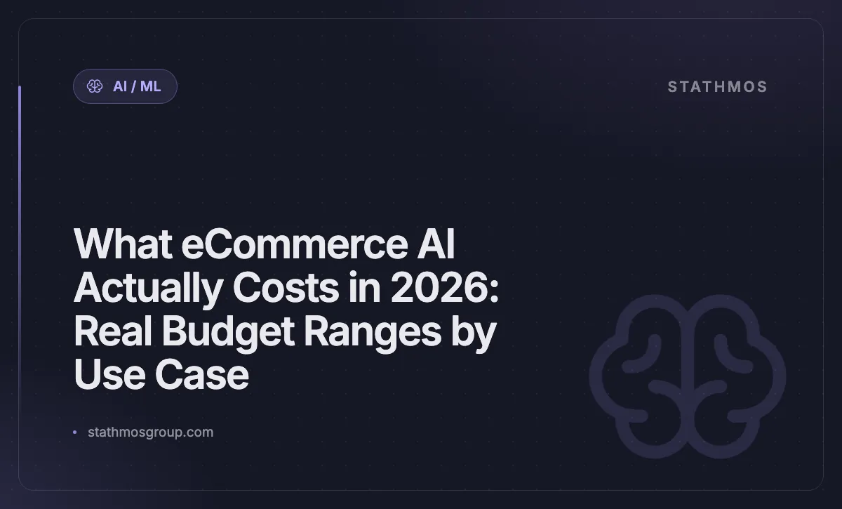 What eCommerce AI Actually Costs in 2026: Real Budget Ranges by Use Case