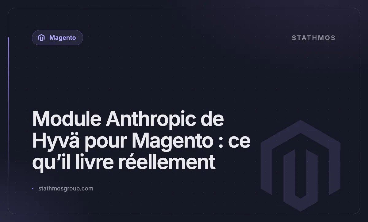 Module Anthropic de Hyvä pour Magento : ce qu’il livre réellement