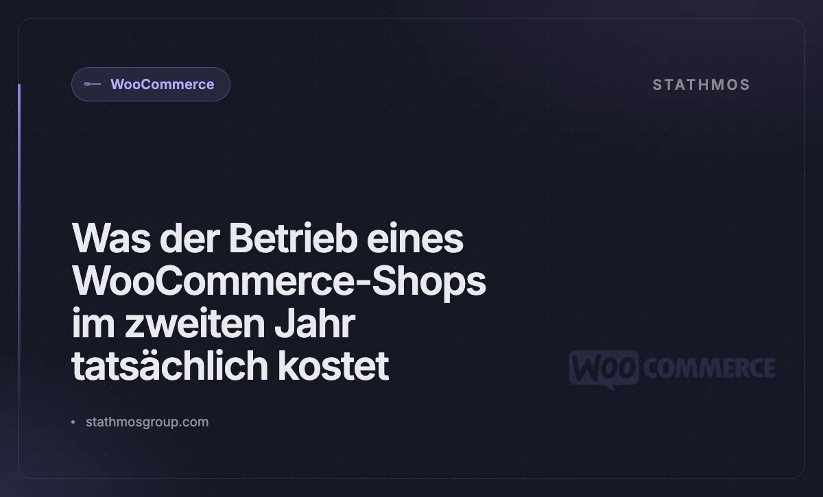Was der Betrieb eines WooCommerce-Shops im zweiten Jahr tatsächlich kostet