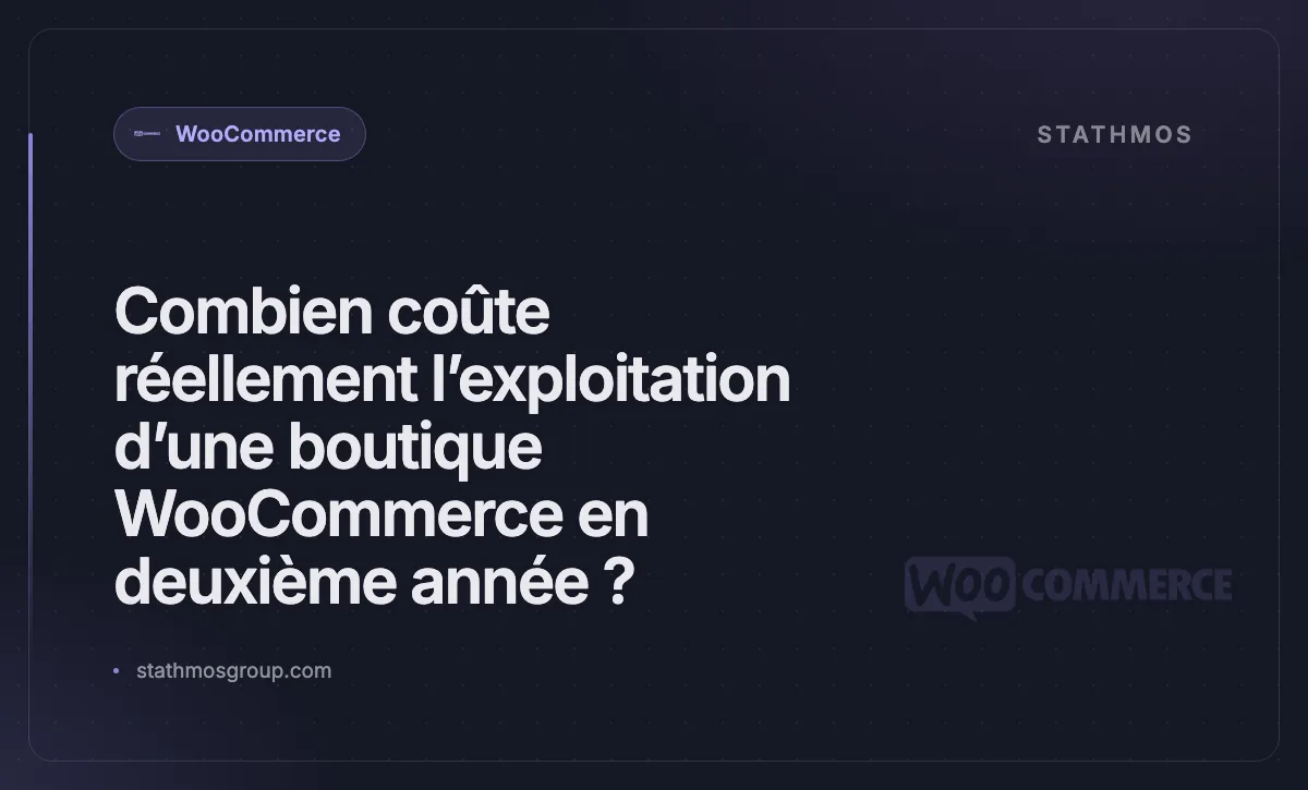 Combien coûte réellement l’exploitation d’une boutique WooCommerce en deuxième année ?